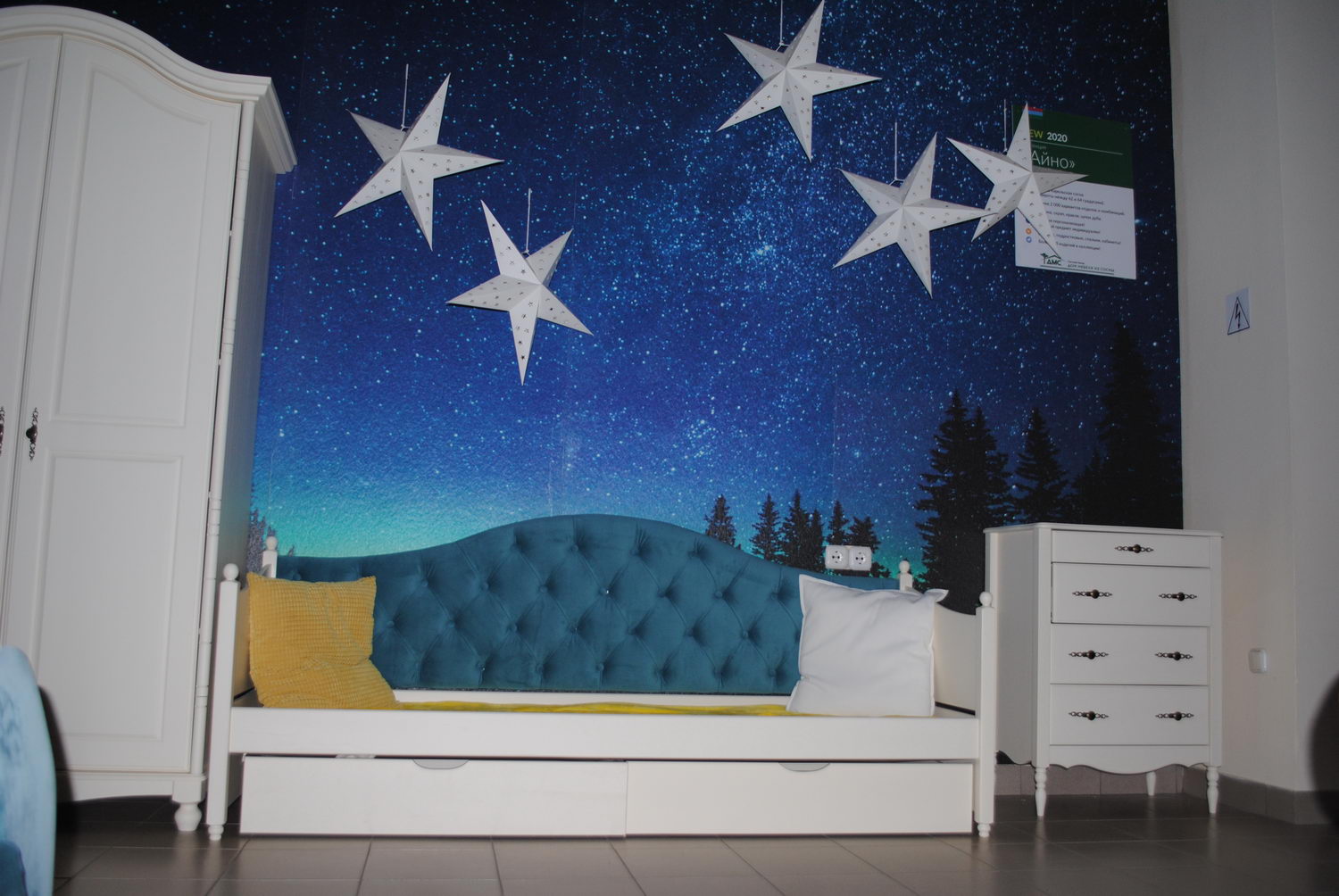 Тахта Айно №8 с мягким изголовьем с ящиками  900х2000