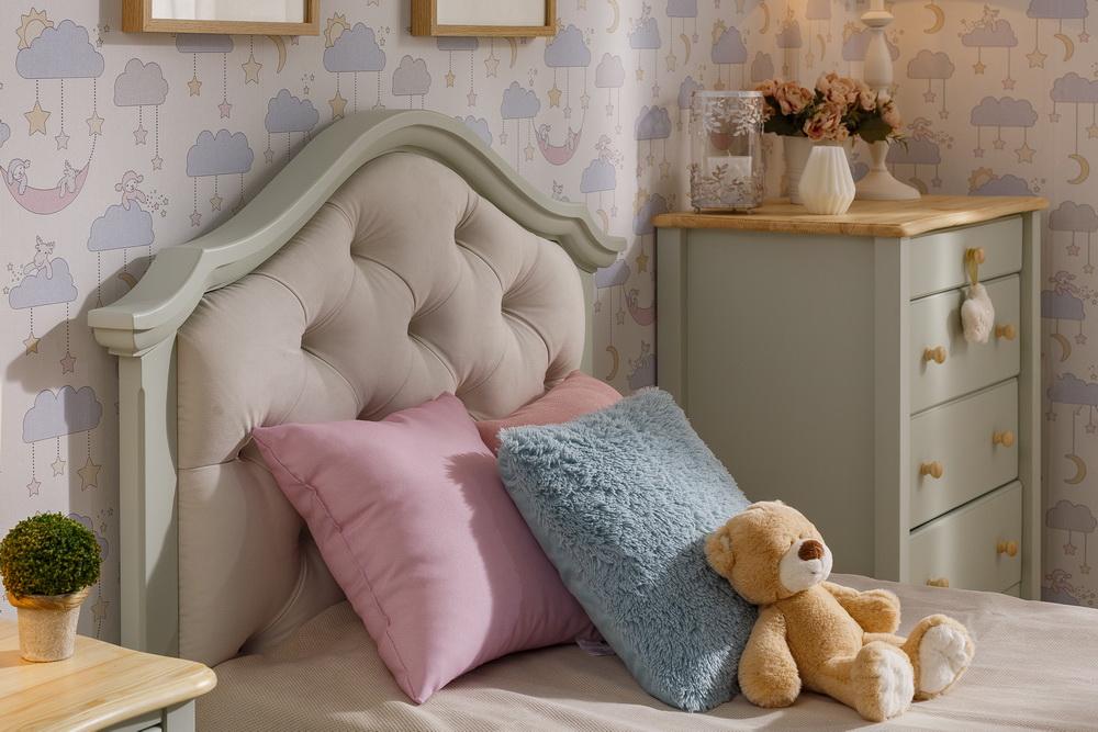 Кровать Айно №17 с мягким изголовьем 900х2000