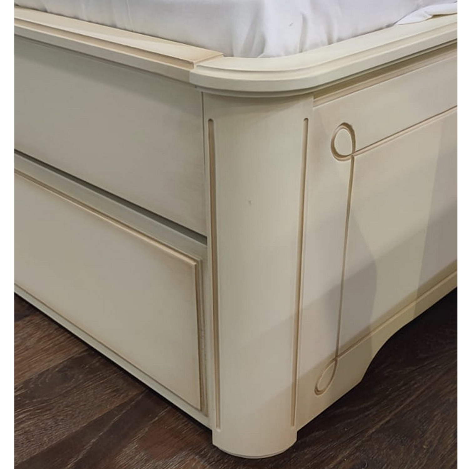 Кровать мягкая односпальная массив Бетти №37 800х1600