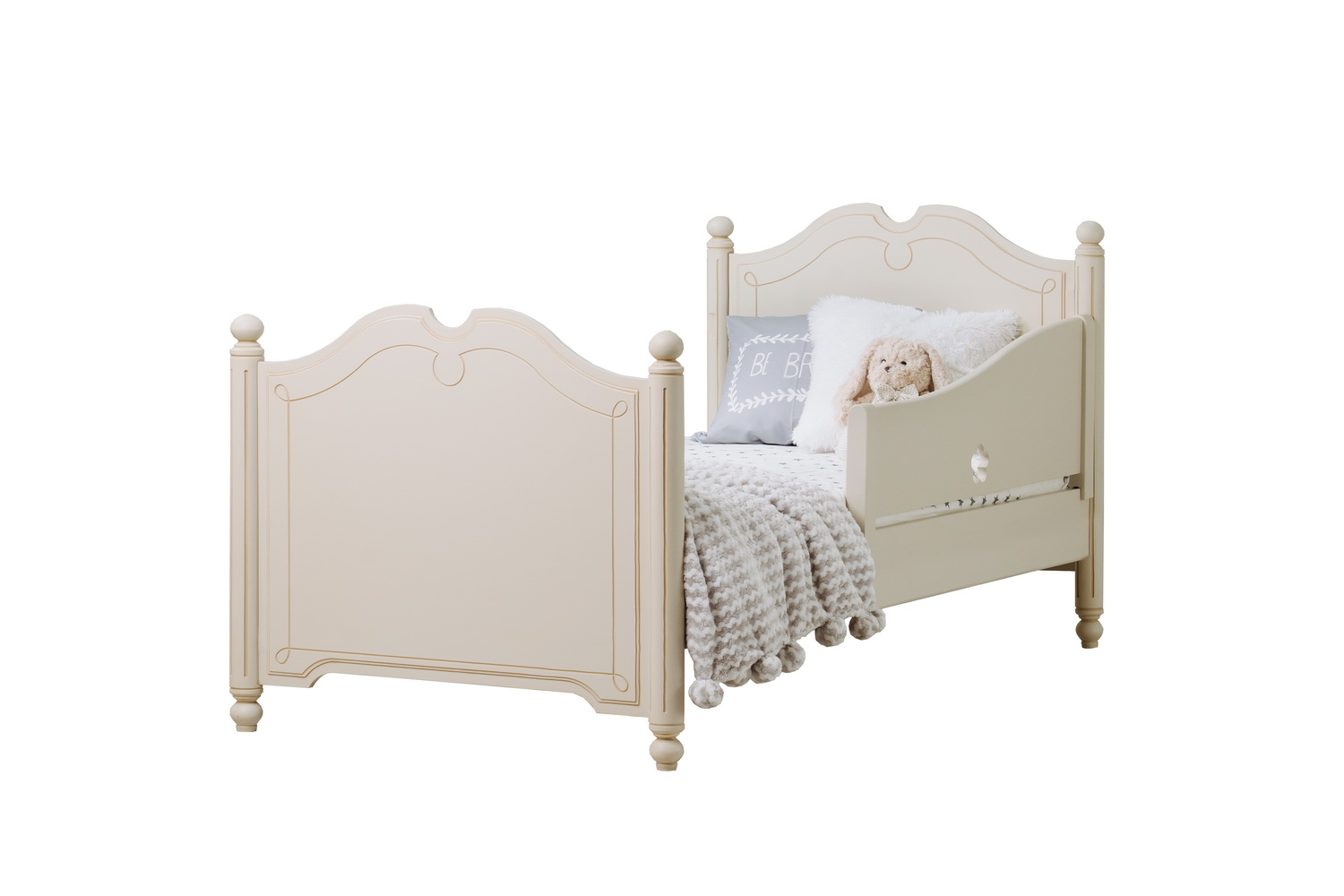 Кровать массив белый Бетти №5 800х1600