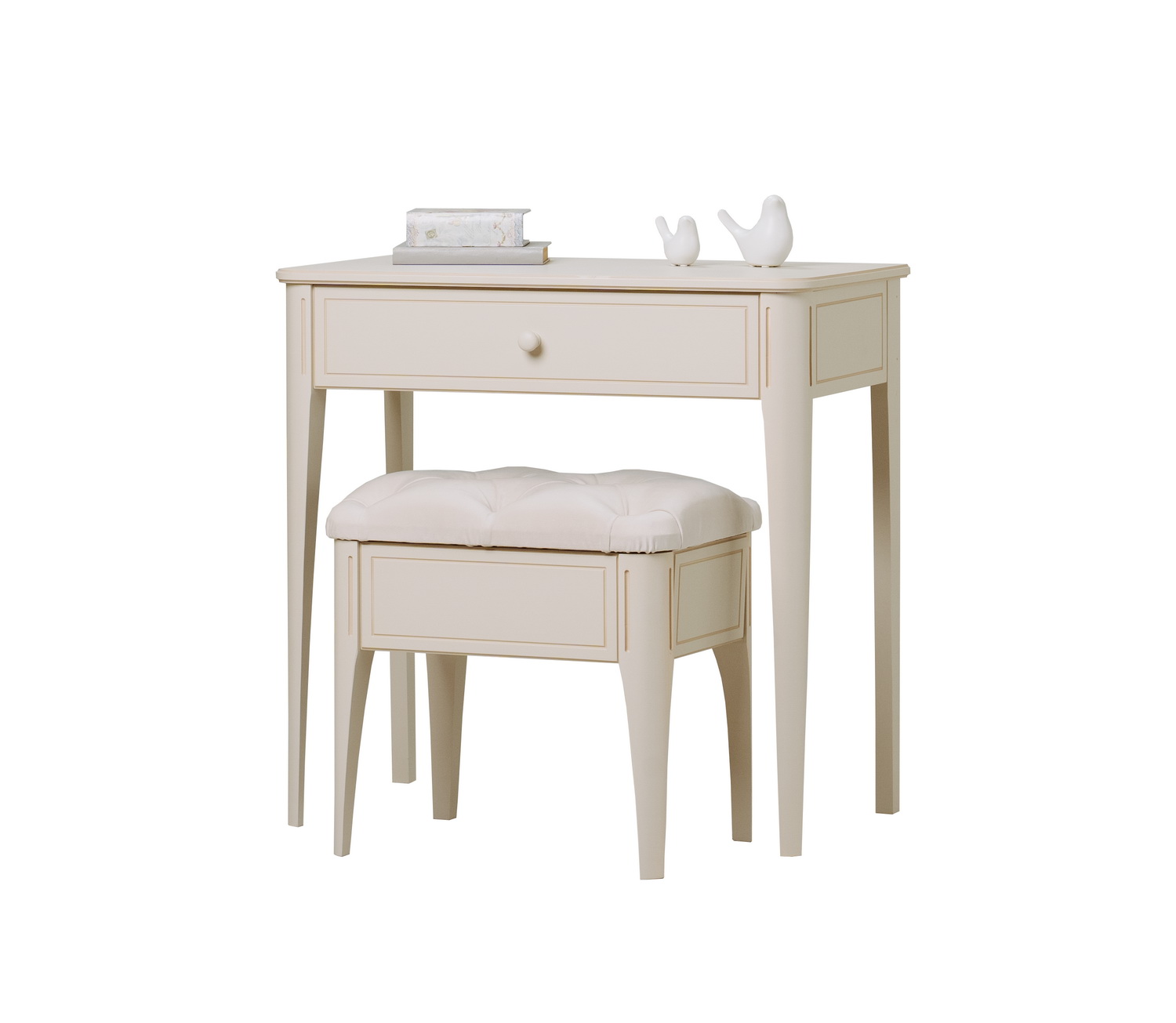 Столик туалетный 1 ящик Бетти №1