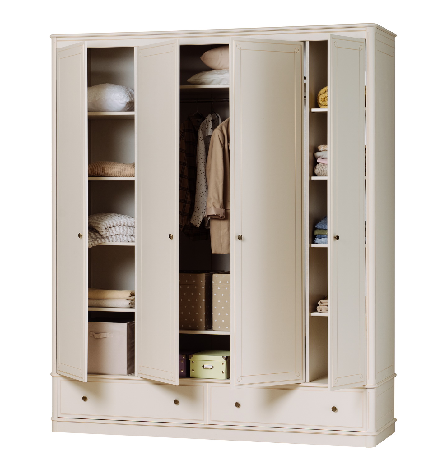 Шкаф 4 створчатый 2 ящика Бетти 4-ств №3