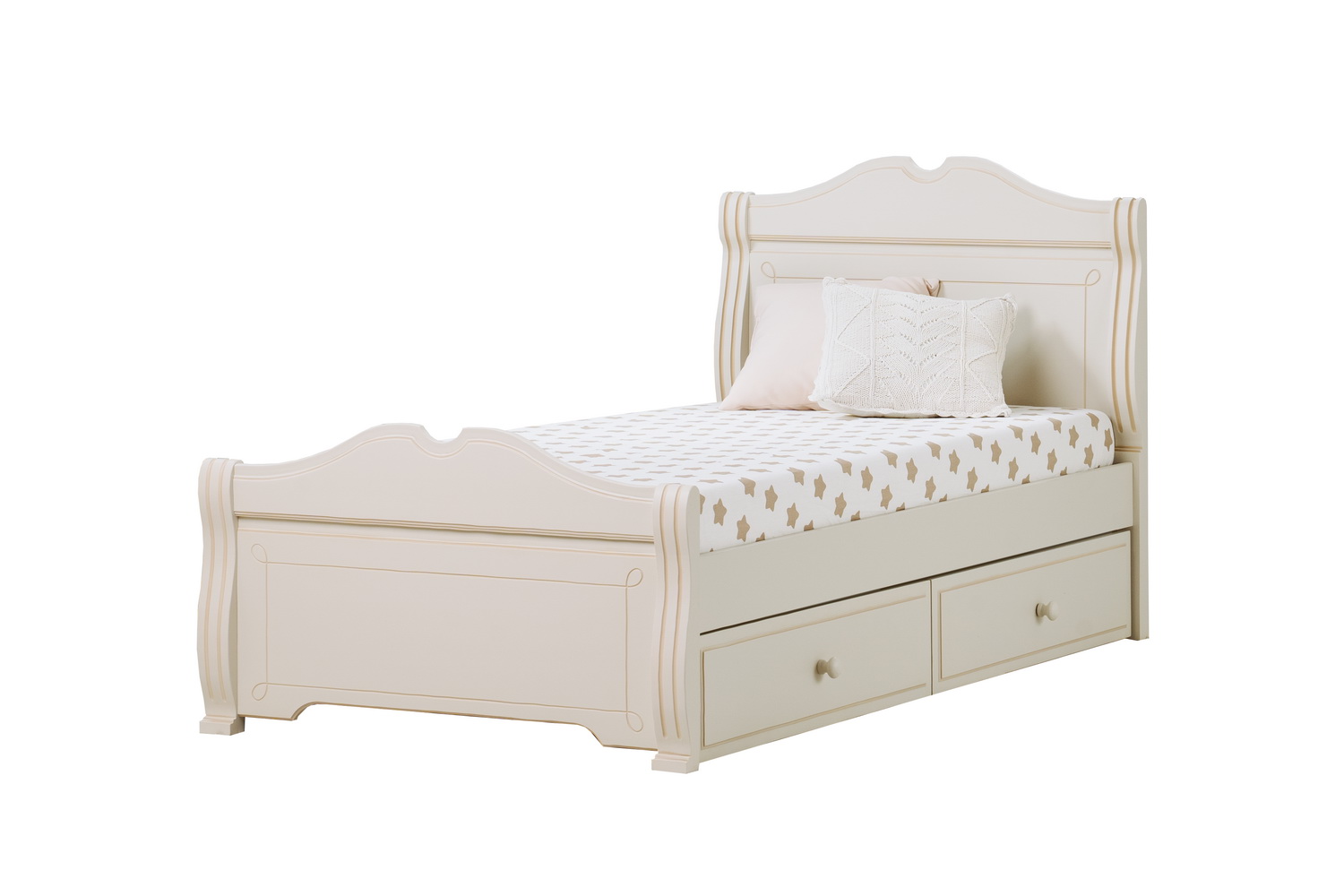 Кровать из массива 2 ящика Бетти №29 800х1600