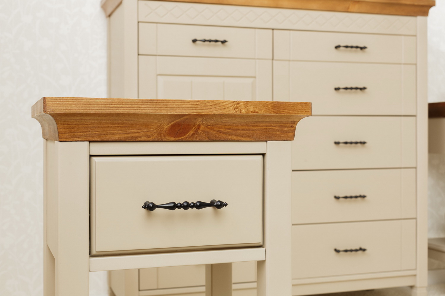 Тумба с ящиком сосна Дания №6