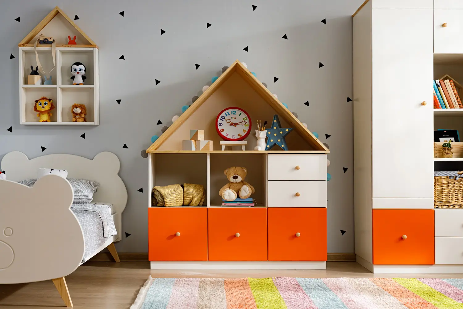 Полка с 5 полками светлая ТК №1