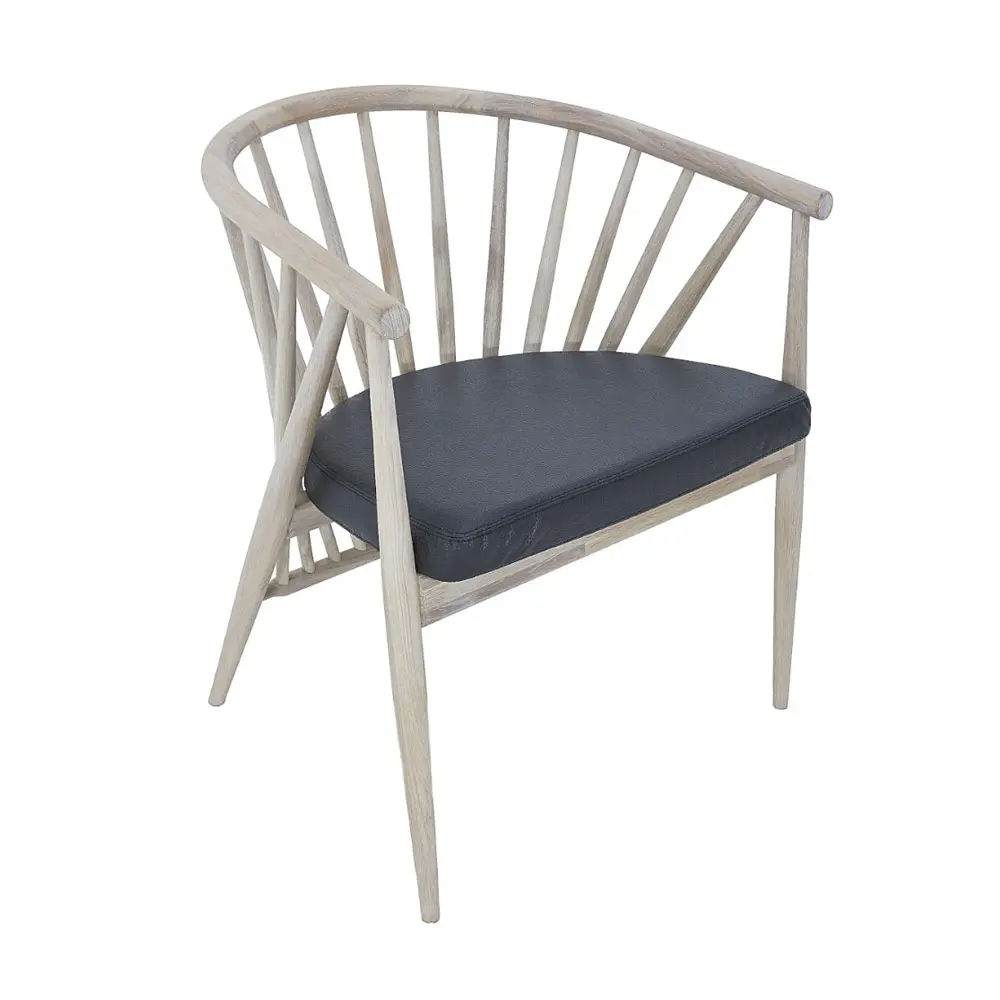 Стул из дуба Дженни комфорт мягкий кожа