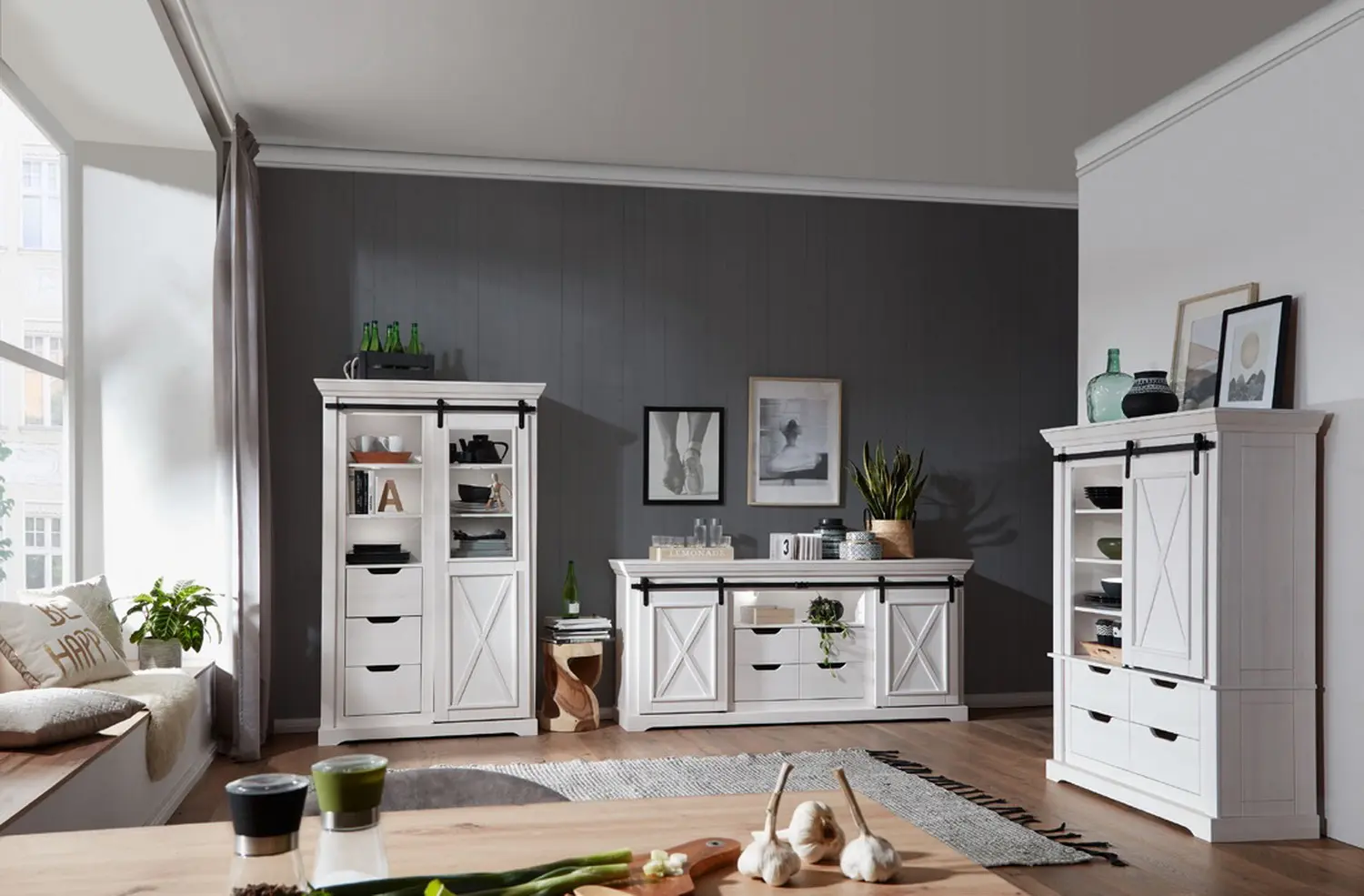 тумба Рэилвей 2 двери 4 ящика (тумба 24 WZ-0548)