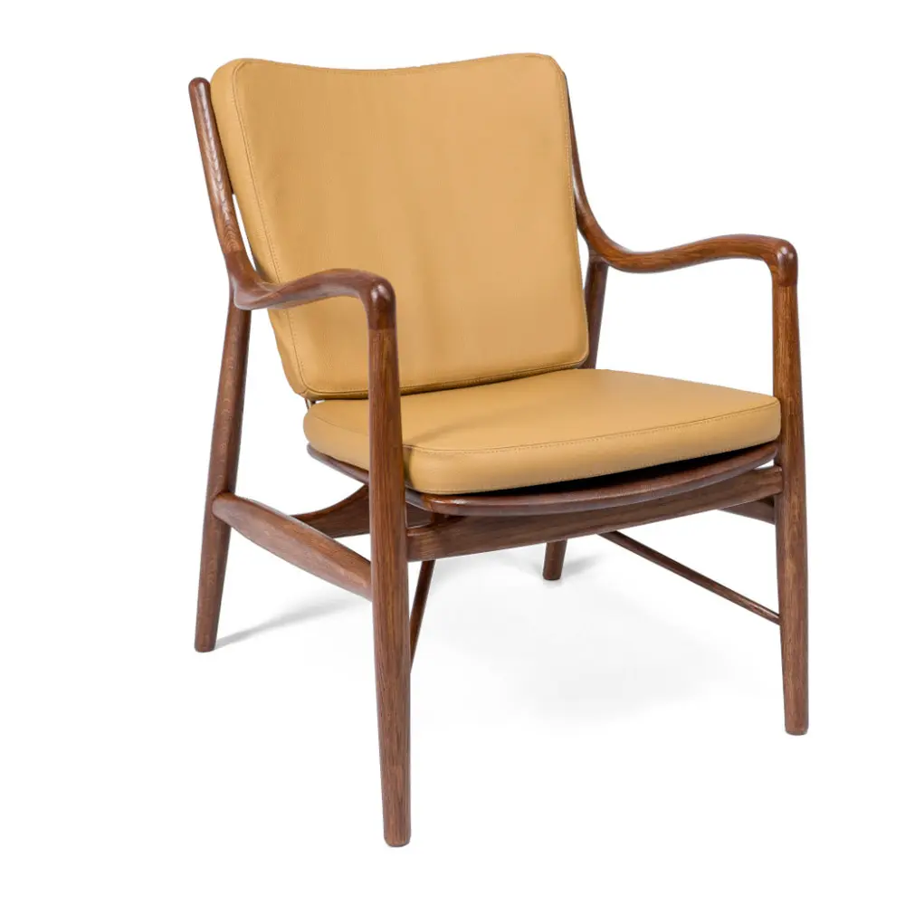 Кресло массив дуба Гарвард комфорт (кожа)