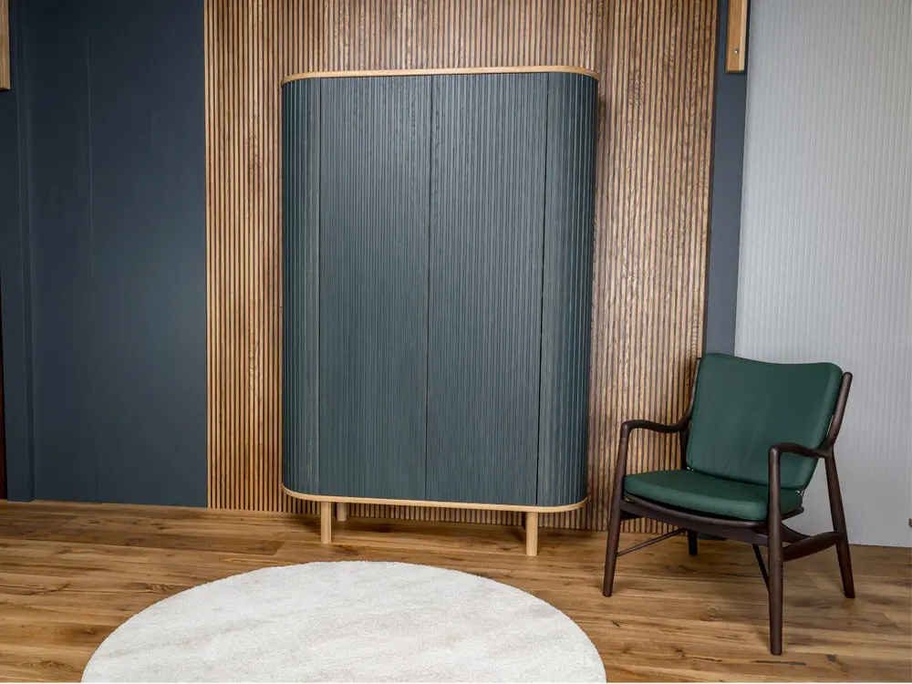 Кресло массив дуба Гарвард комфорт (кожа)