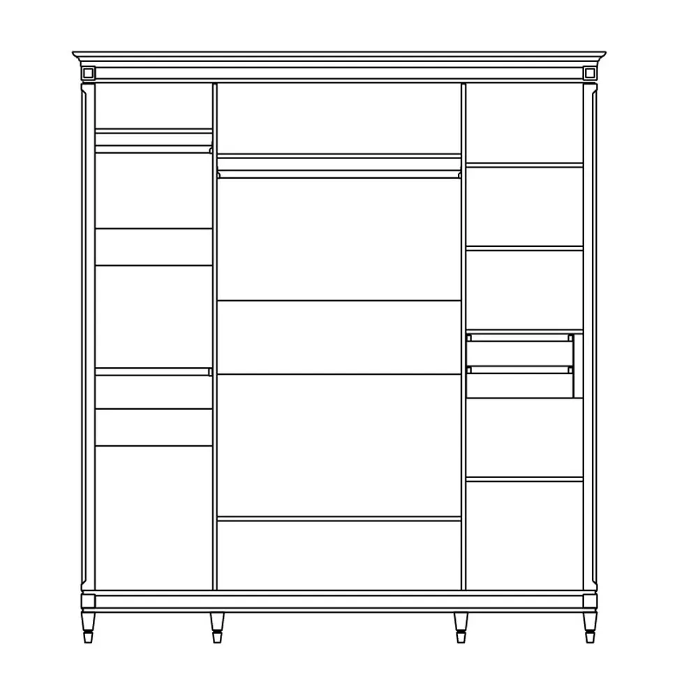 Шкаф Бирмингем 4-ств. ГМ 6454