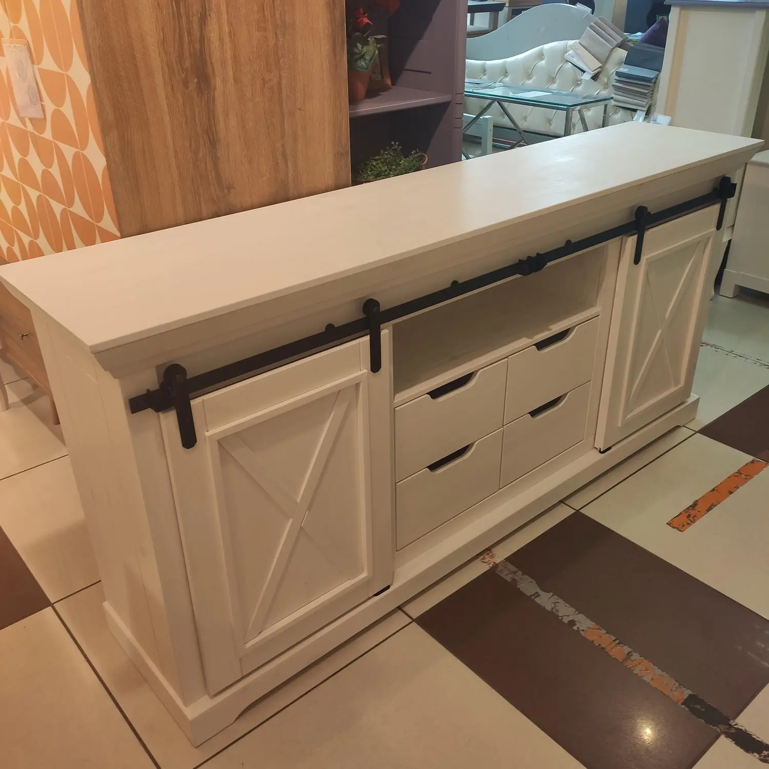 тумба Рэилвей 2 двери 4 ящика (тумба 24 WZ-0548)