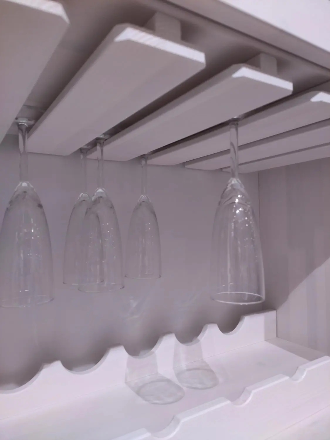 Комод-бар массив сосны Форест 2-дверный с 2-я ящиками белый воск/серый