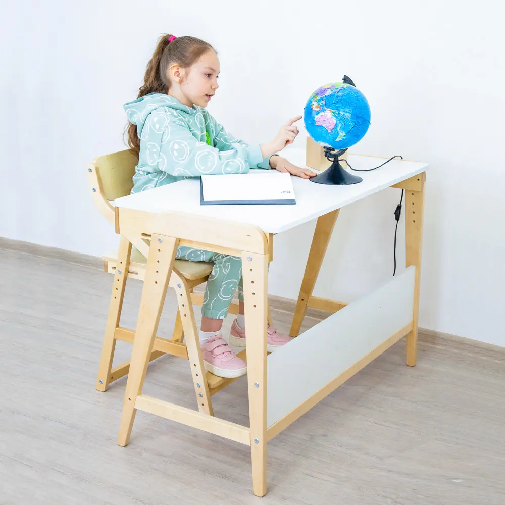 Стол массив березы  Rabbit   Wood Вуди белый  