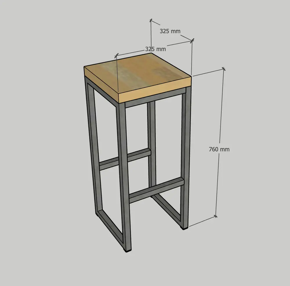 Барный стул массив 08-02