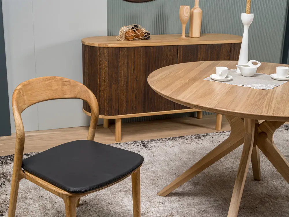 Стул из дуба Милина мягкий (ткань)