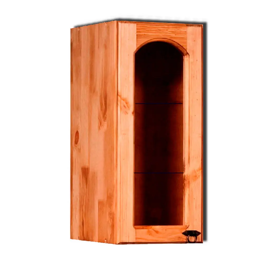 Шкаф настенный Викинг GL №19 стекло с полками (300 мм) петли слева