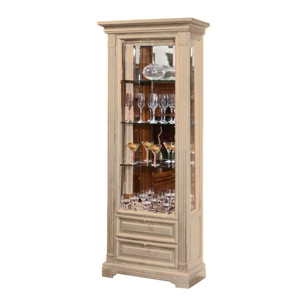 Шкаф Порто с витриной и ящ.ГМ 5906Е, крем с патиной