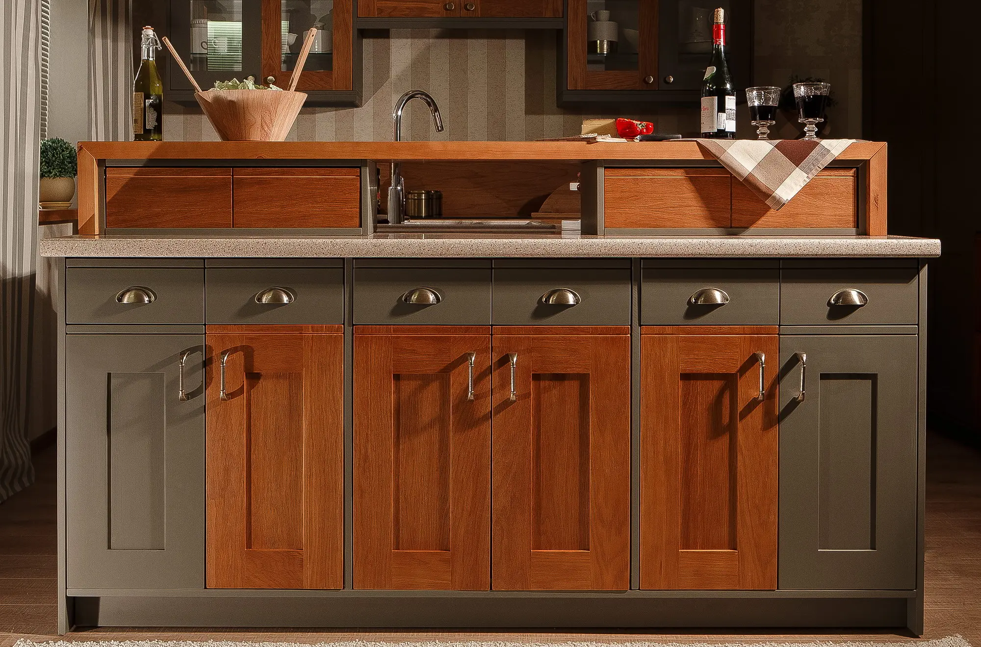   Кухня шпон Финка (цена за п/м)  