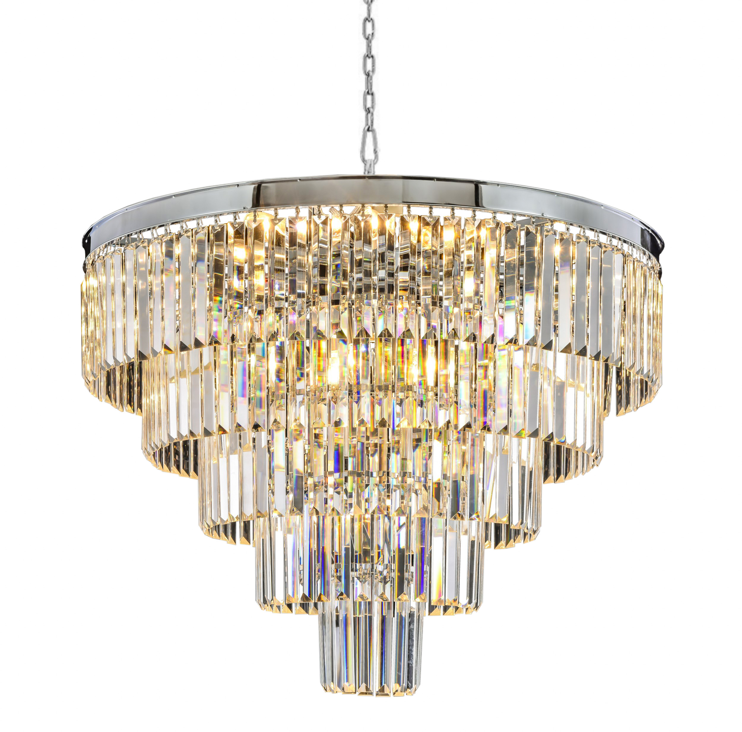 Люстра Odeon 5 Rings Chrome