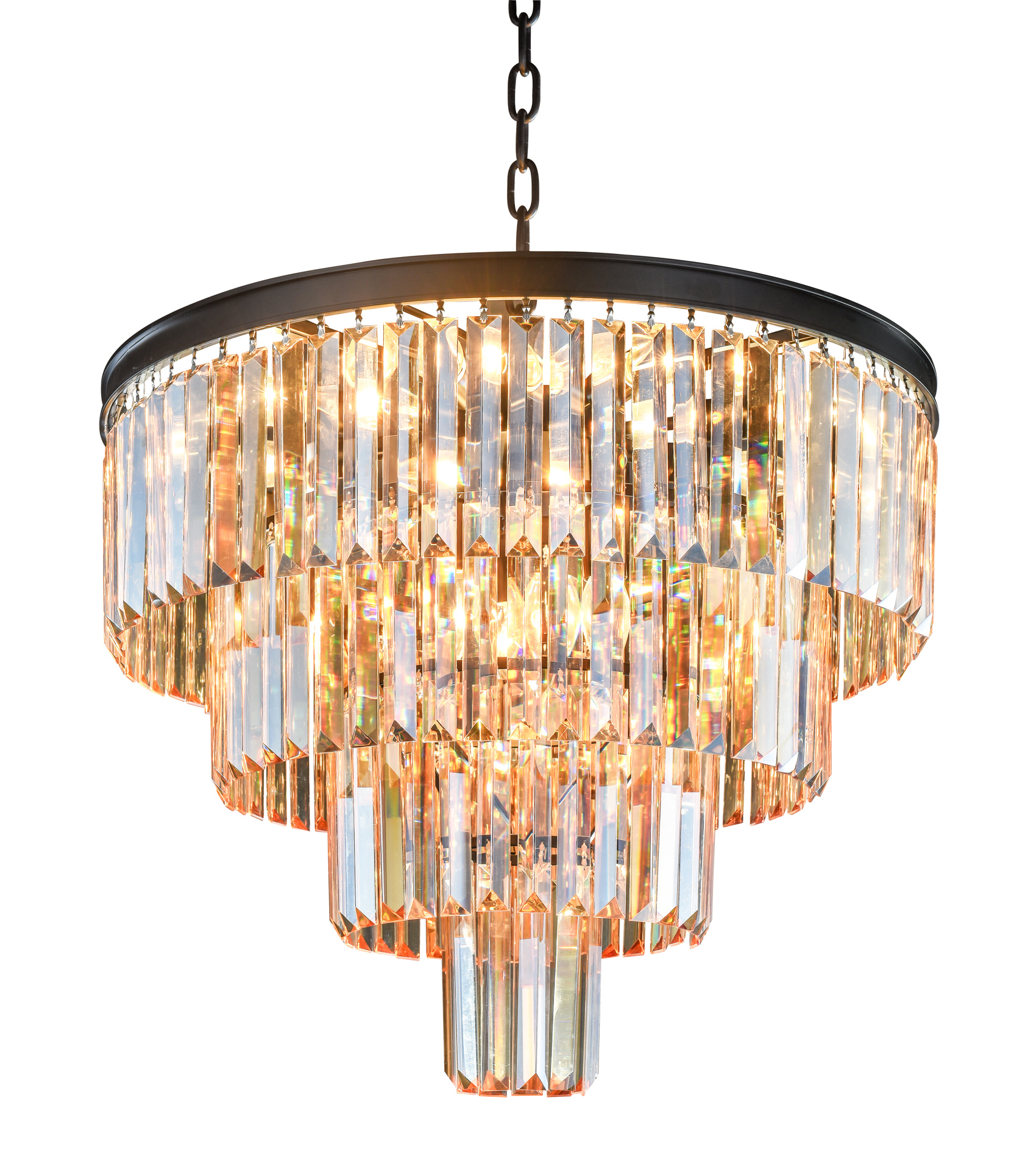 Люстра Odeon 4 Rings Amber