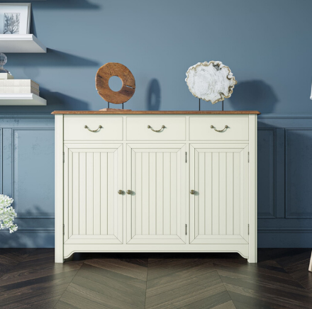 Бежевый комод Olivia 3 ящика/3 двери