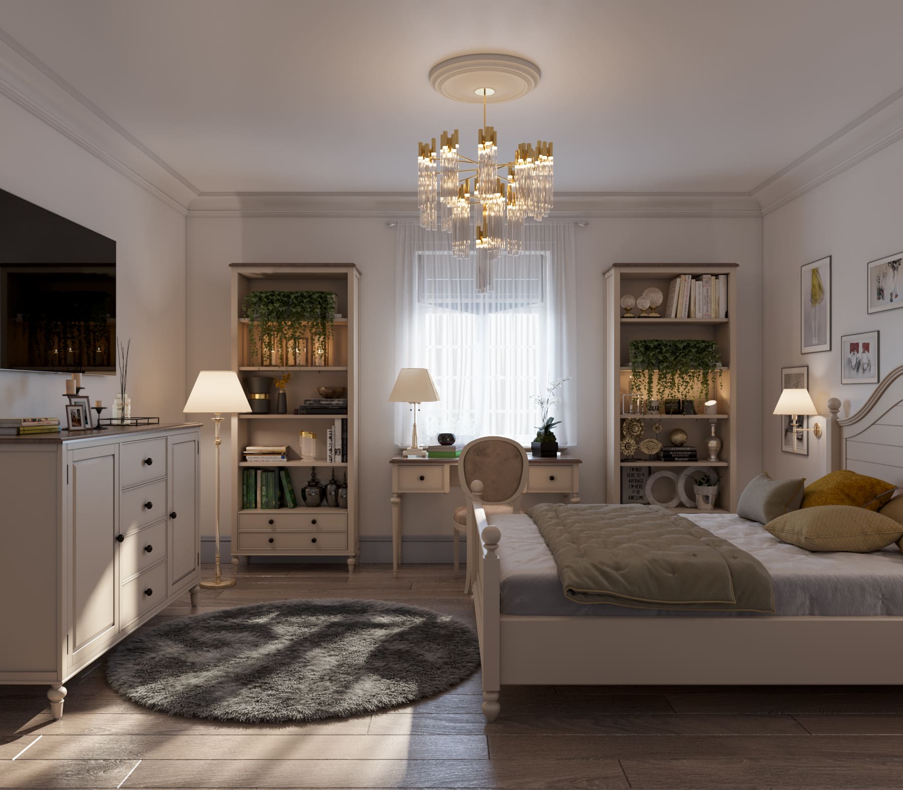 Рабочий стол с ящиками мдф "Odri"