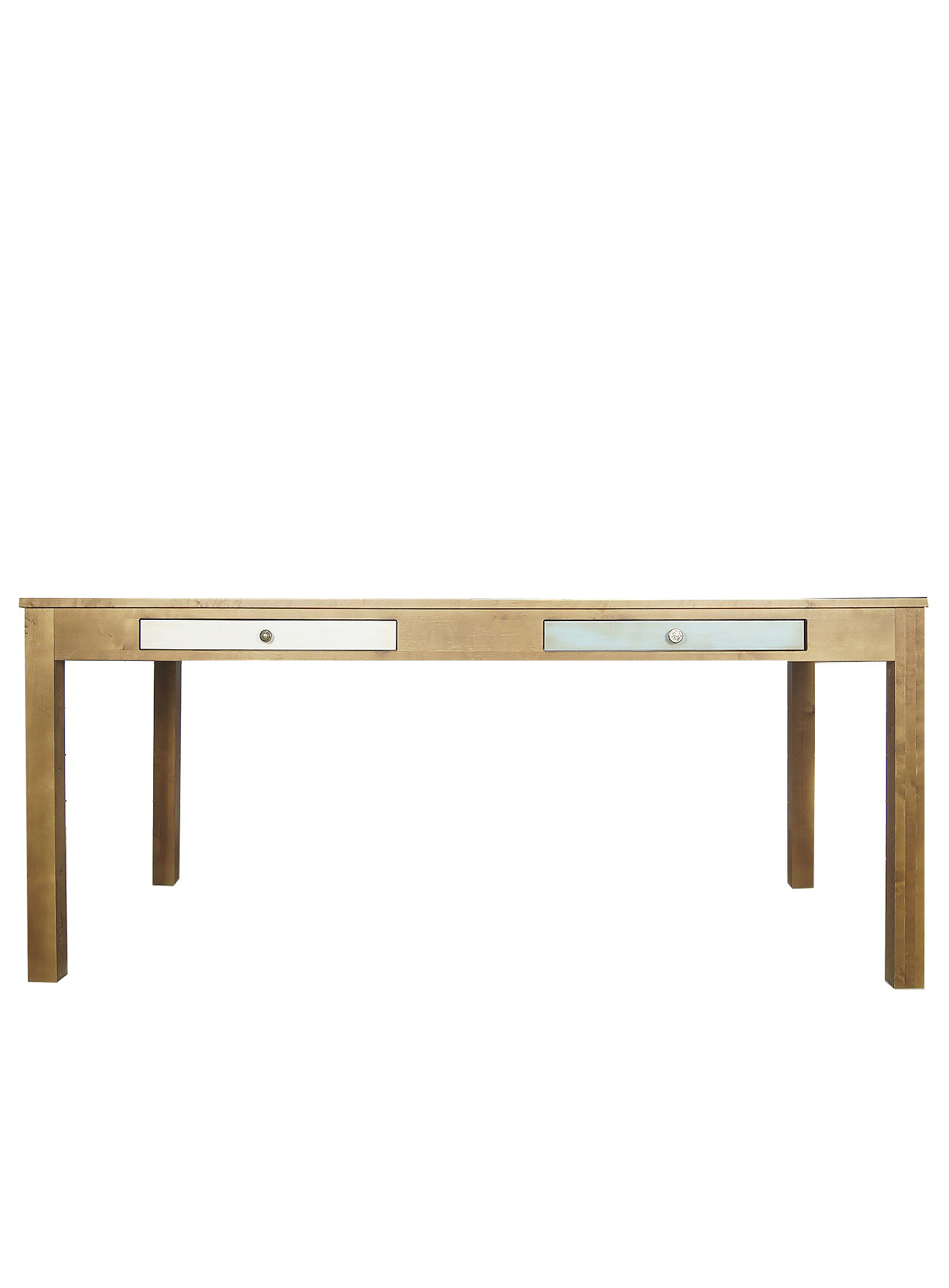 Стол 2 ящика темный "Aquarelle Birch" темный