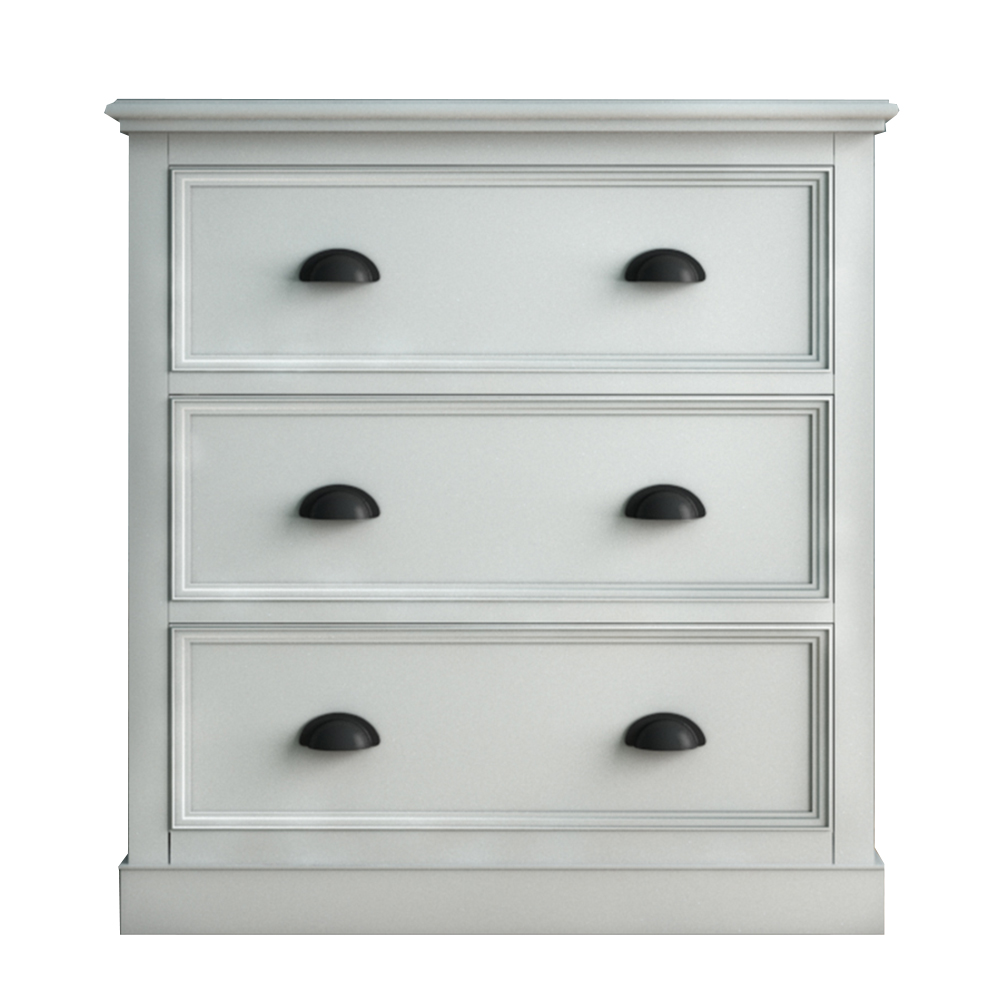 Комод малый с тремя ящиками белый "Palermo"