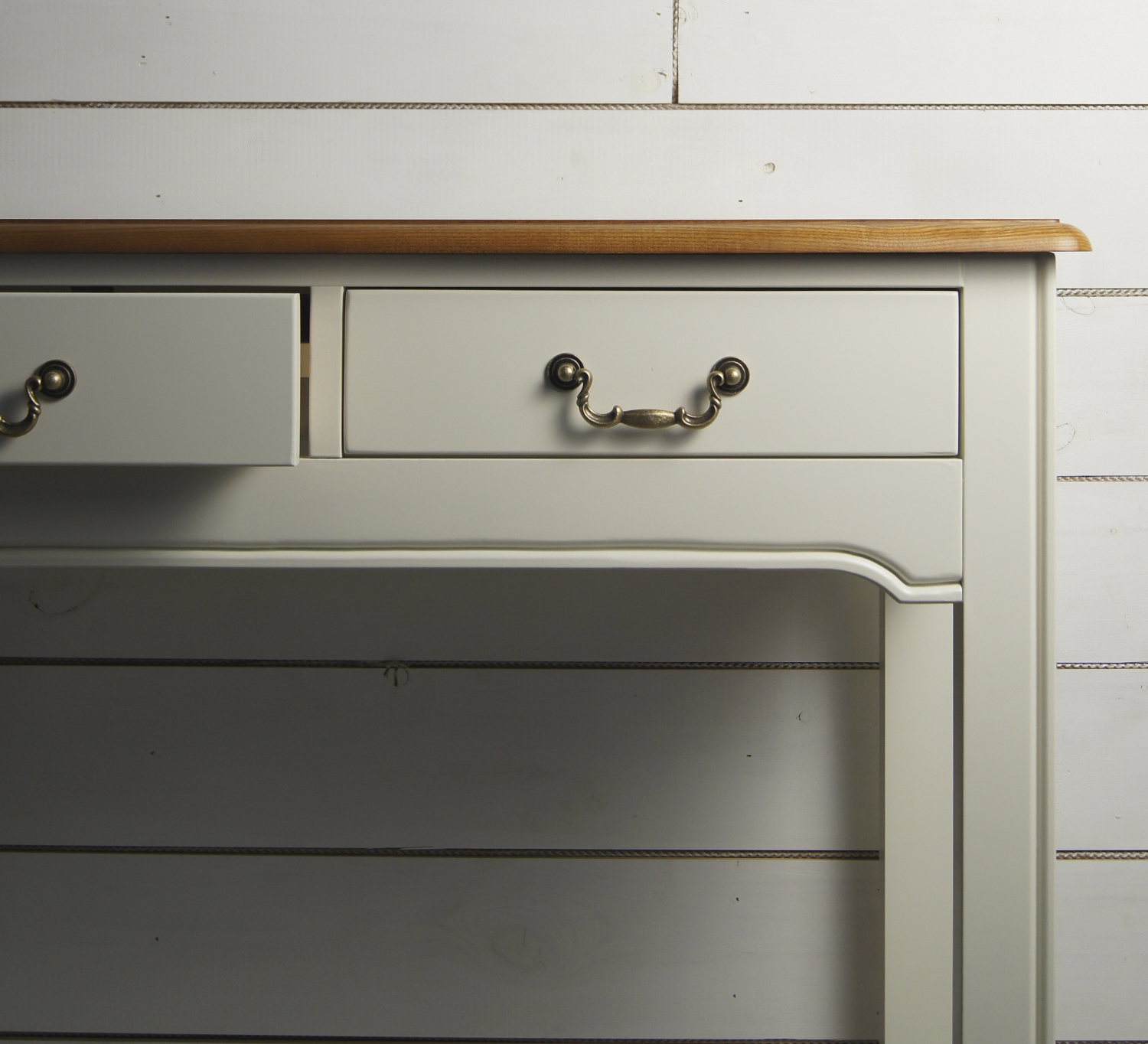 Бежевая консоль "Olivia" с 2 ящиками