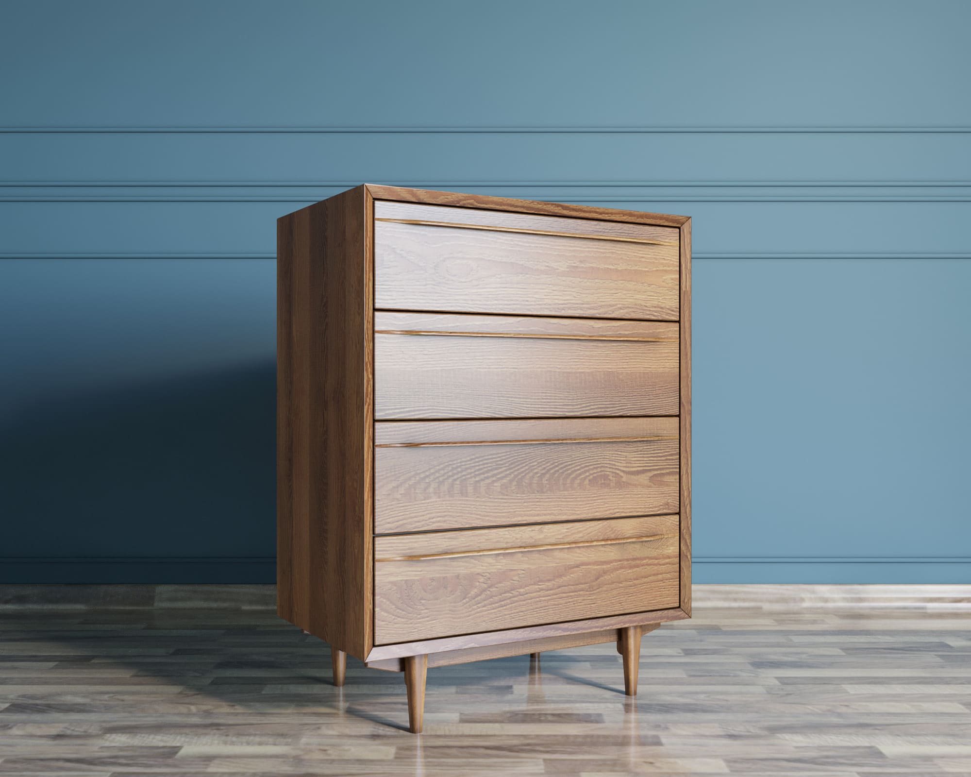 Комод в Скандинавском стиле "Bruni" на четыре ящика