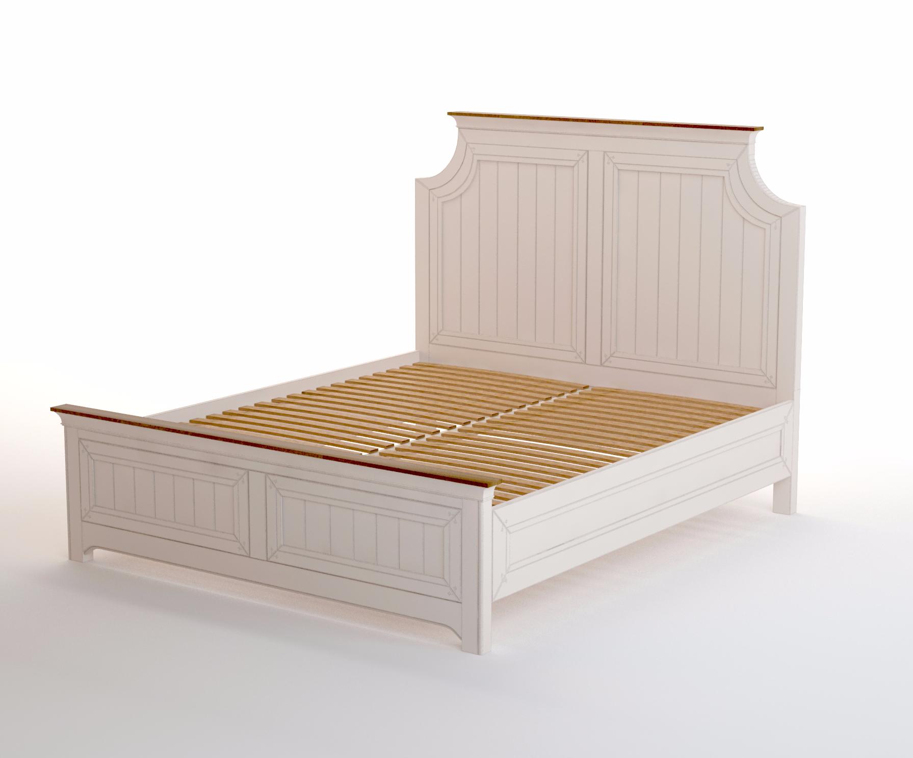 Бежевая кровать двухспальная "Olivia" 1600х2000