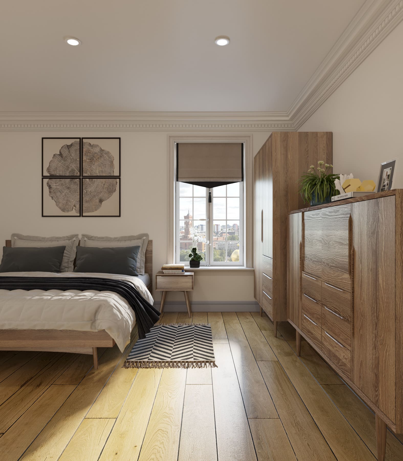 Большой комод с 6 ящиками "Bruni"