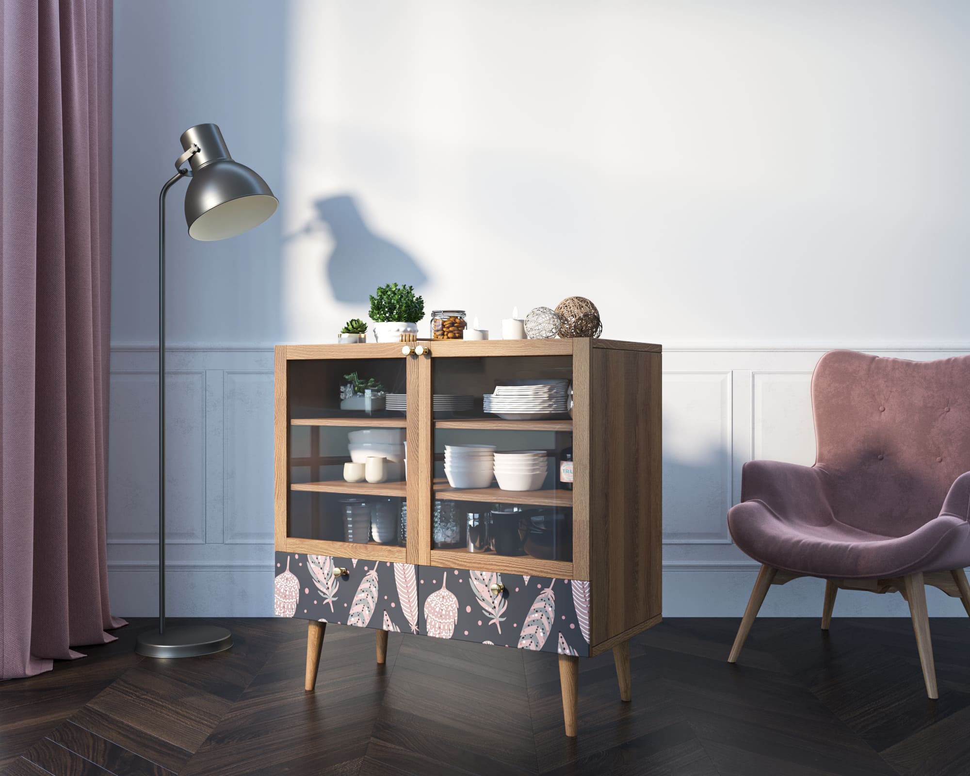 Буфет низкий с дверцами "Berber" 