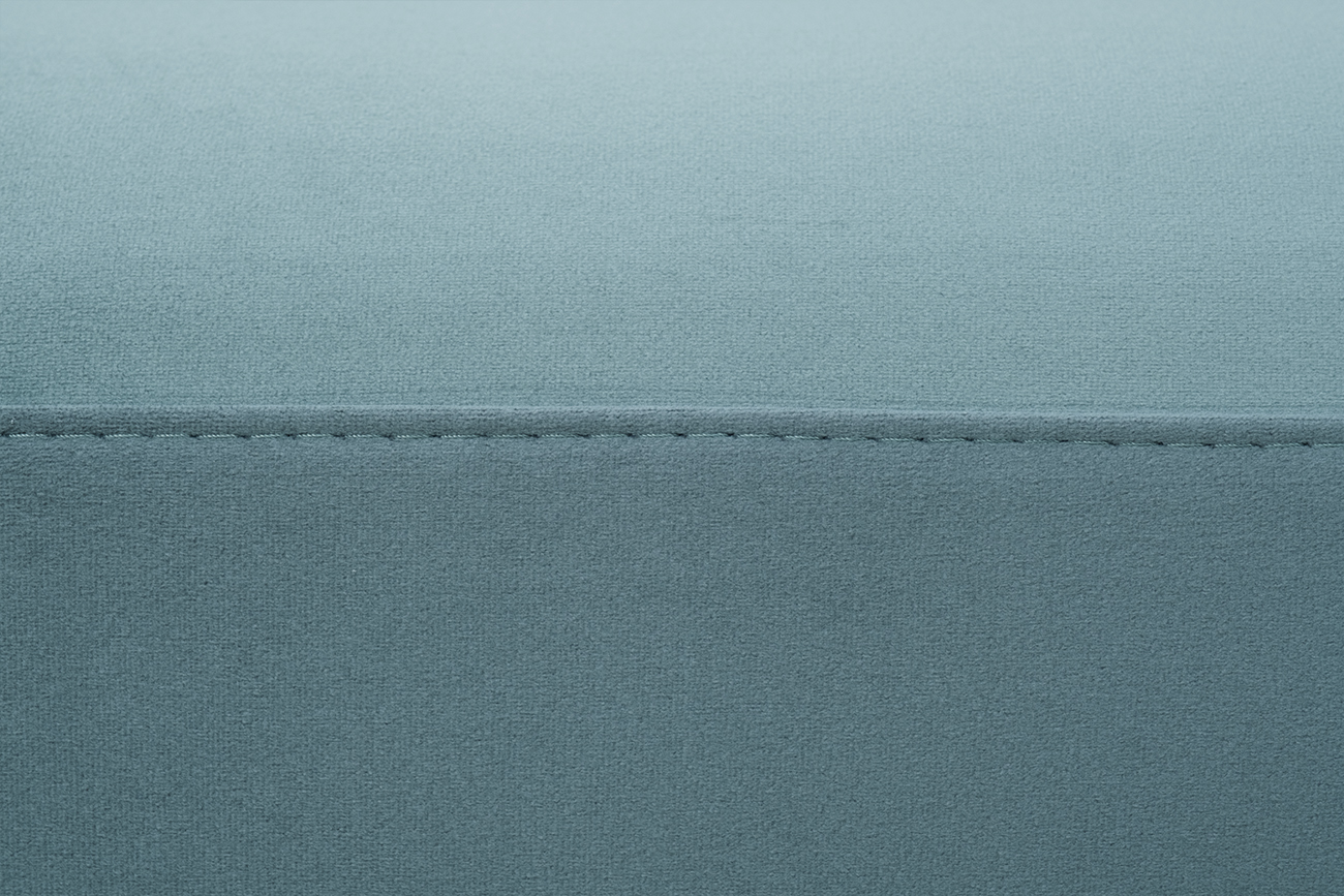 Диван Annette трехместный без мех,велюр бирюз.Colt1004/зол 250*100*95