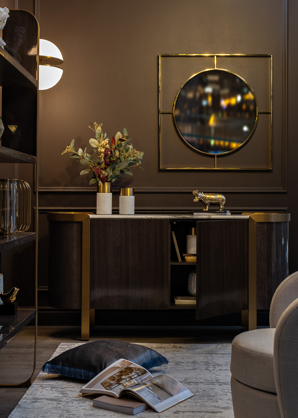 19-OA-5892 Зеркало золотое 