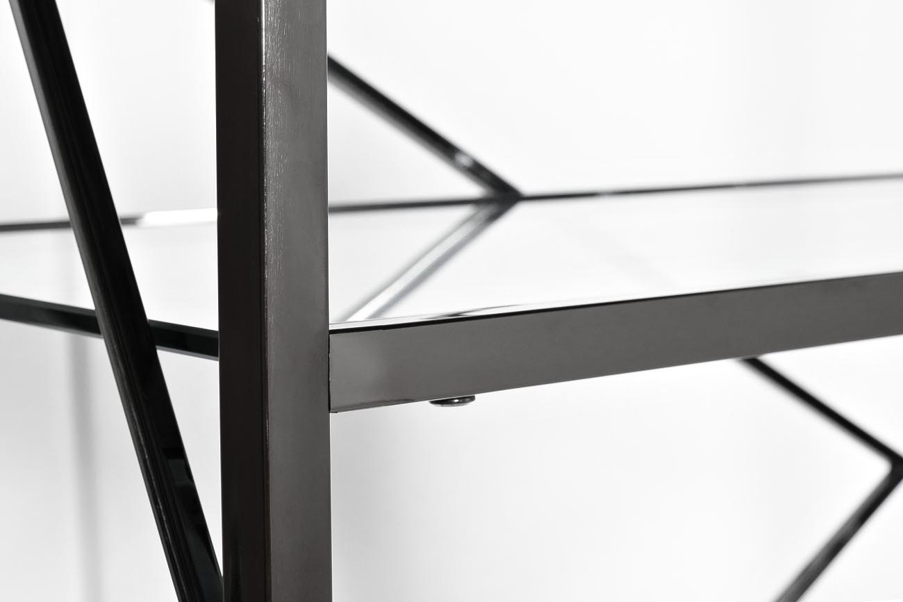 GY-SH8711BL Стеллаж стекло прозр/темн.хром