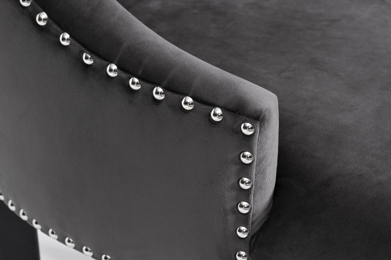 Стул 236 велюр серый Riv96