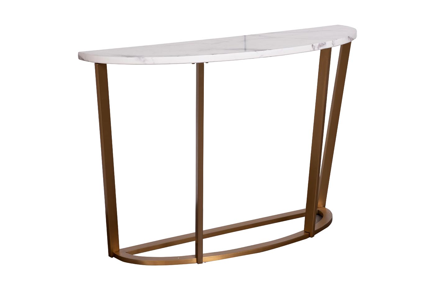 33FS-CST20C05-BBS Консоль, искусственный мрамор Pearl White/ матовое золото
