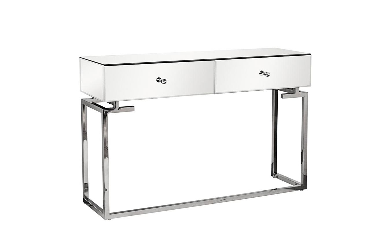 KFG075 Консоль зеркальная с двумя ящиками 