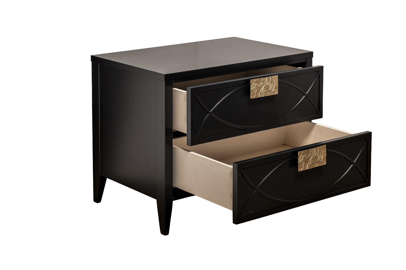 151SV-00008 Тумба прикроватная черная