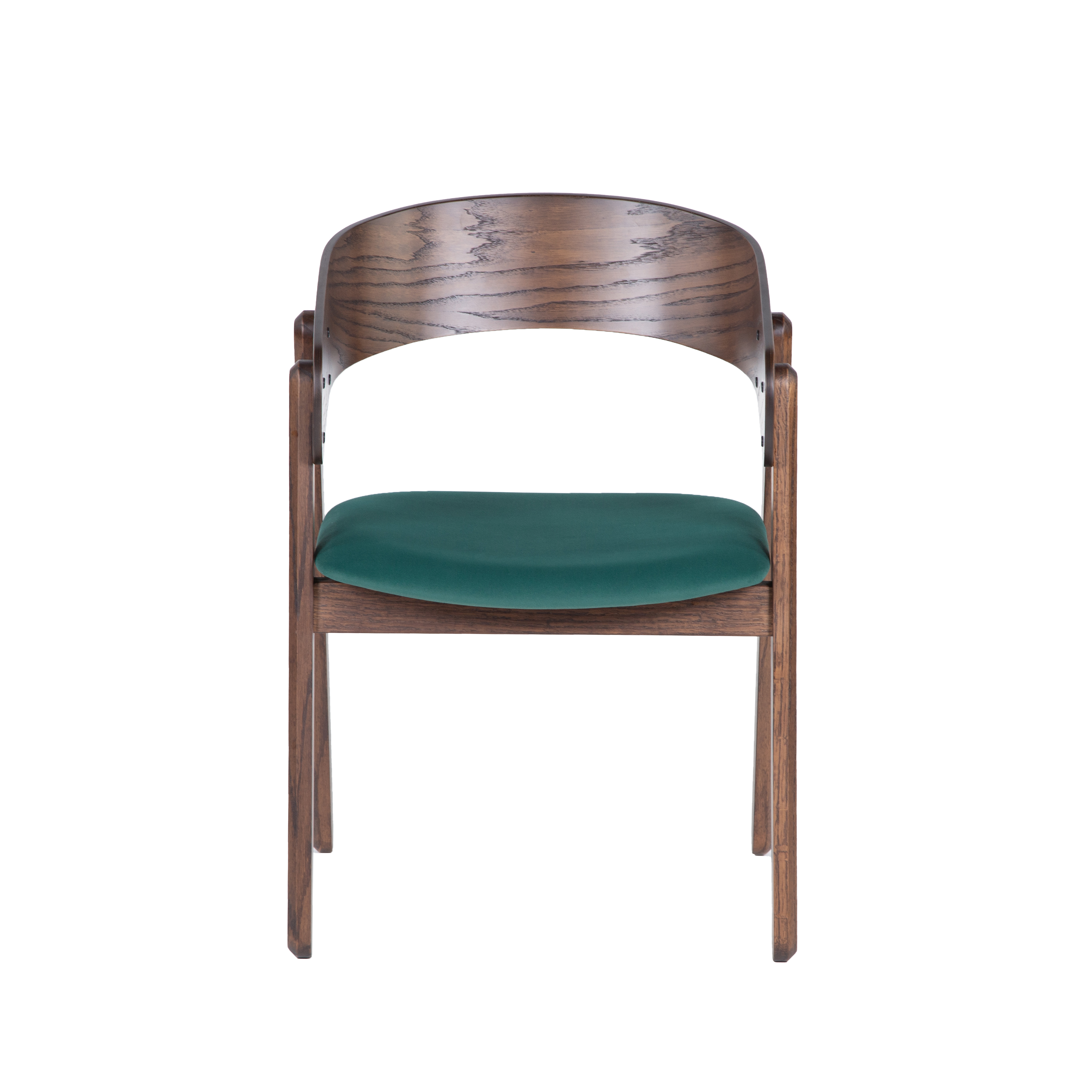 стул Армада Фреш 25 зелёный каркас Орех Американский