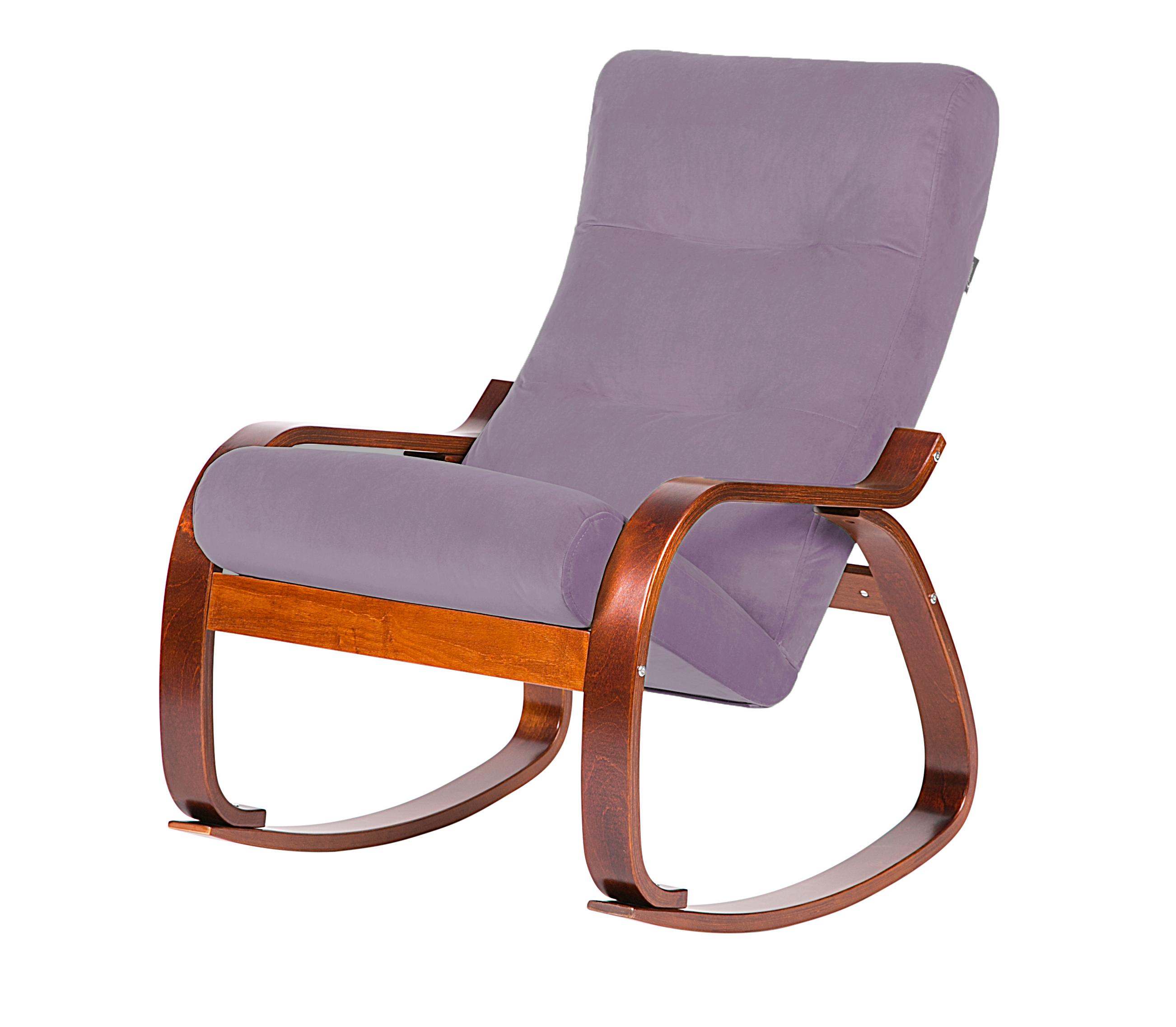 кресло-качалка Гарда фреш 16 лавандовый каркас Вишня