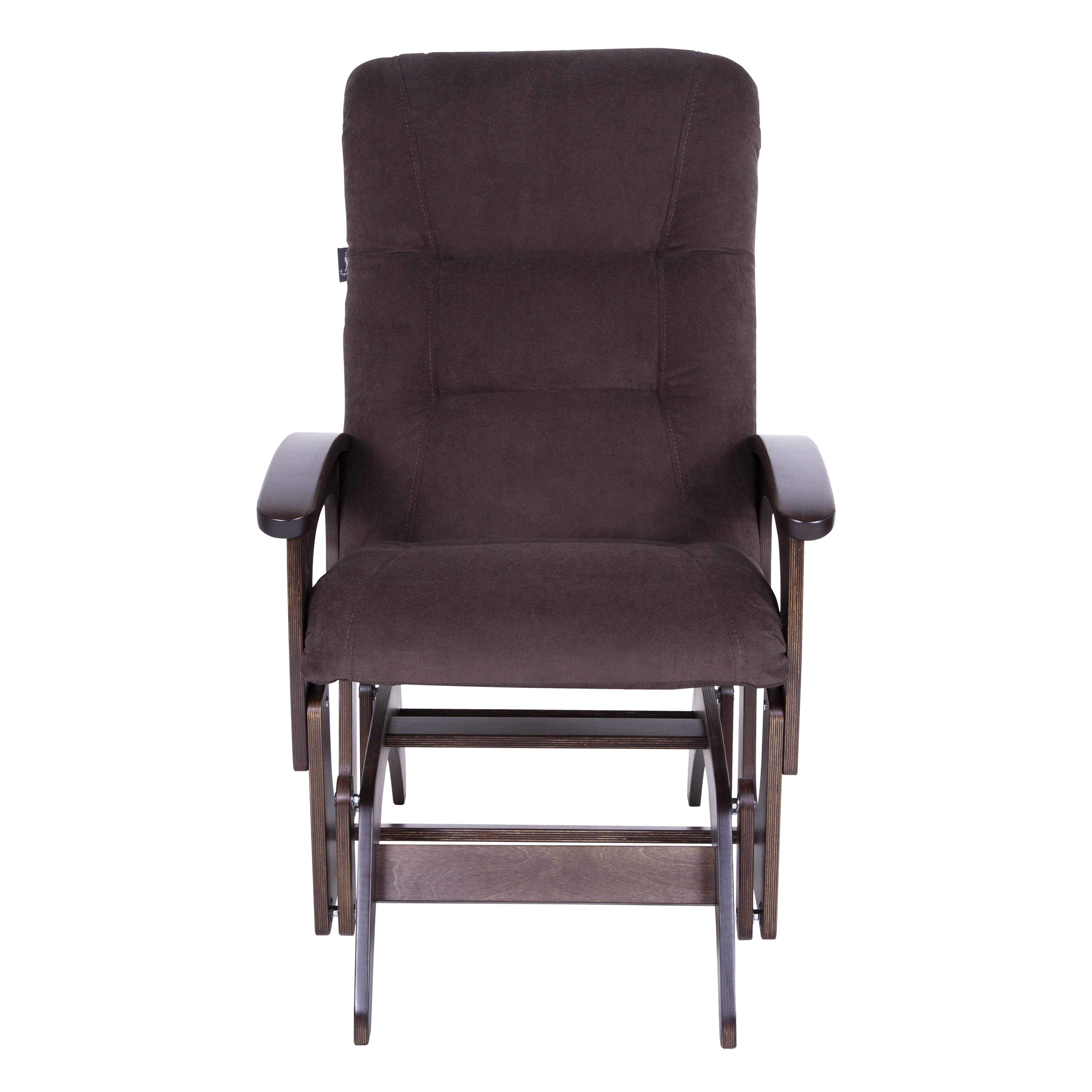 кресло-качалка глайдер Орион  Грей браун каркас  Орех