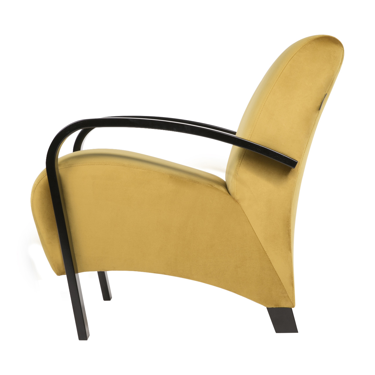 кресло Балатон Охра каркас Чёрный