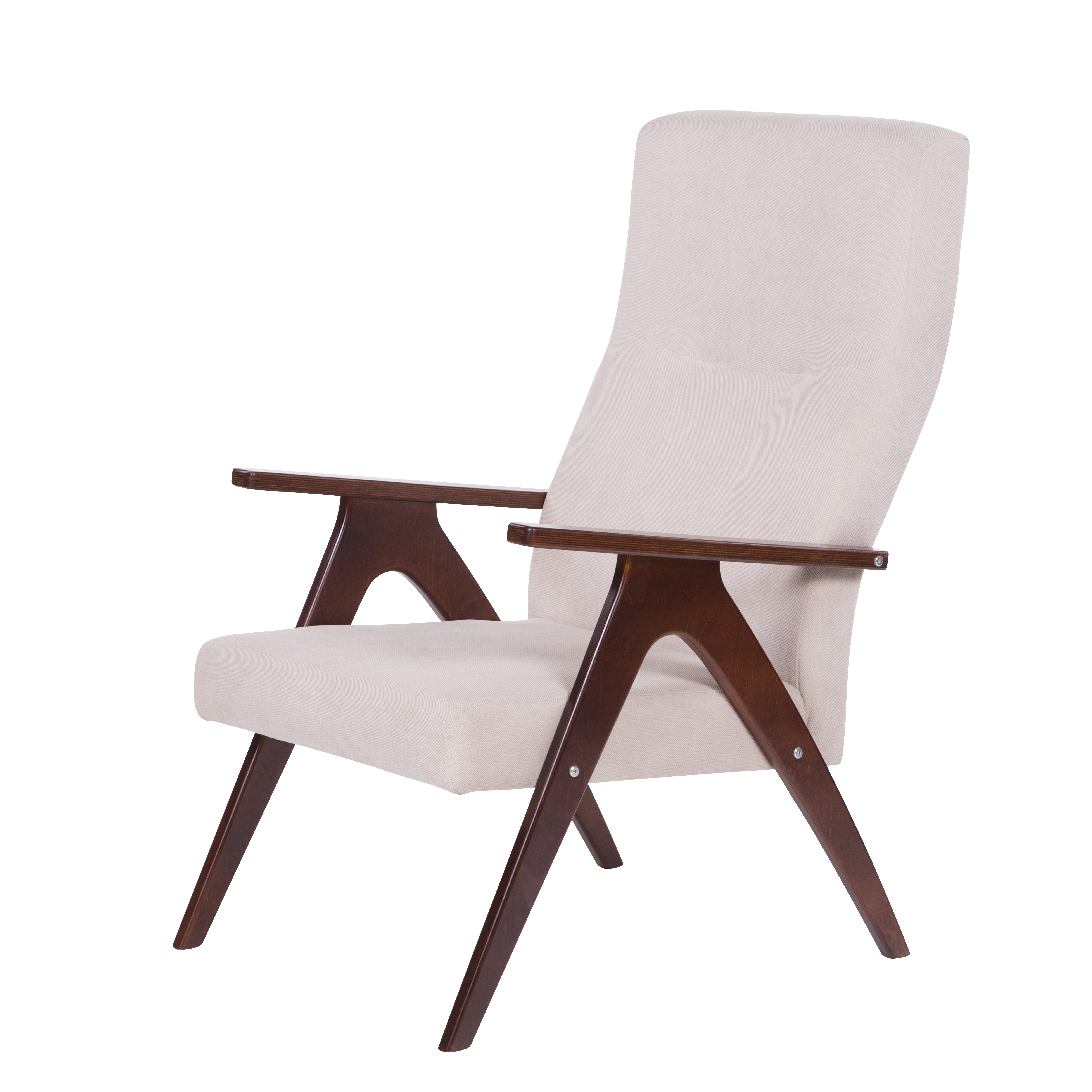 кресло Оскар Слоновая кость каркас Вишня