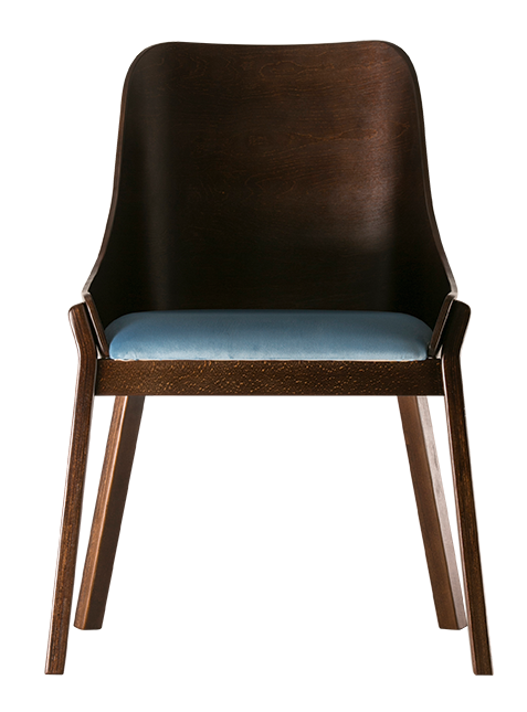 стул Моган Голубой каркас Венге структура