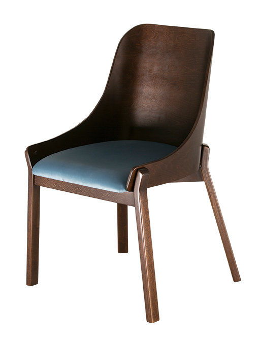 стул Моган Голубой каркас Венге структура