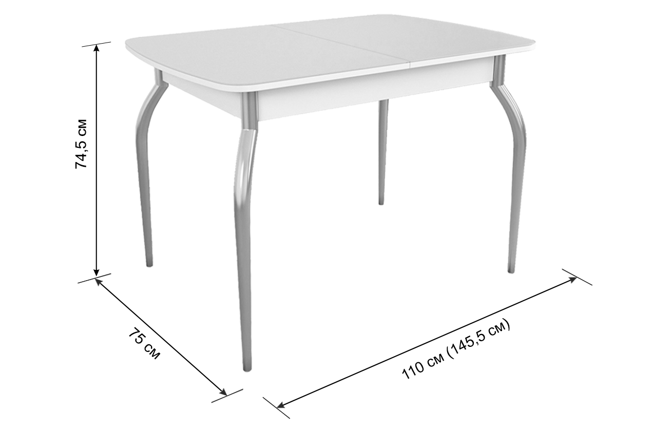 Стол обеденный раздвижной Танго