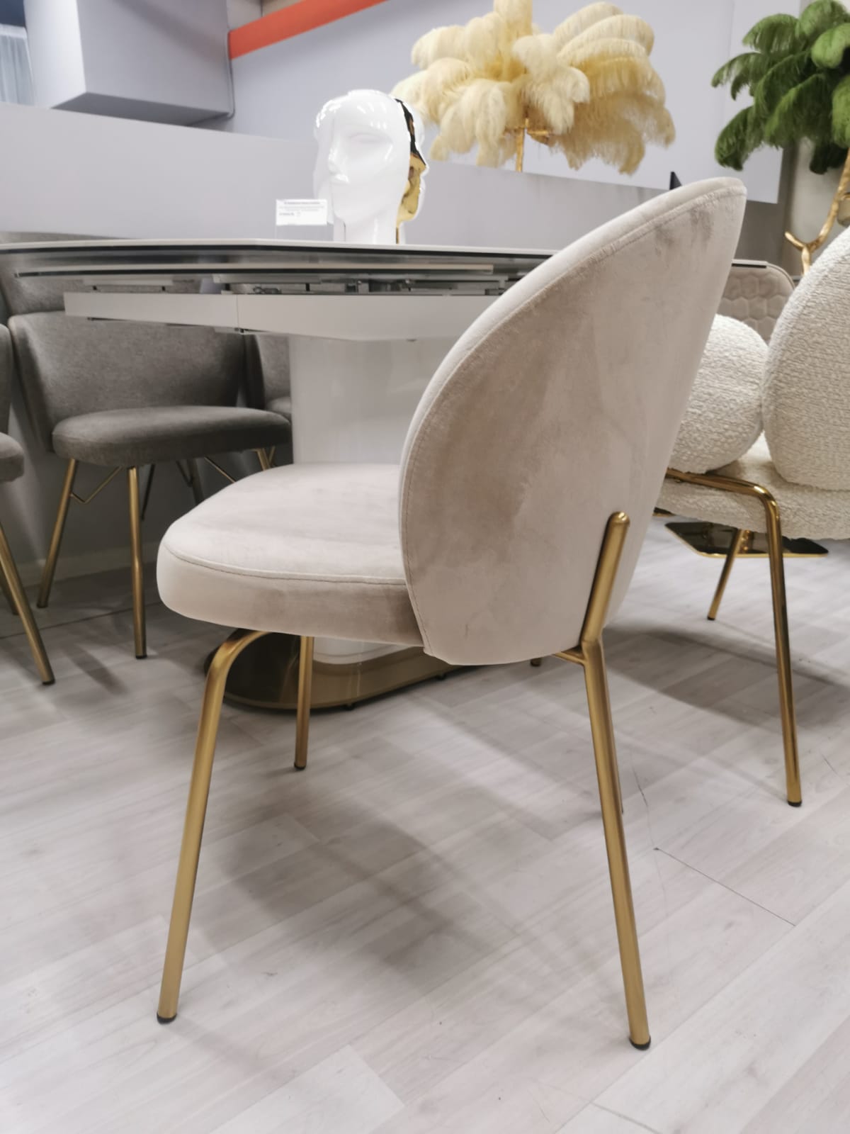 Стул обеденный Грасси DC-2059, бежевый