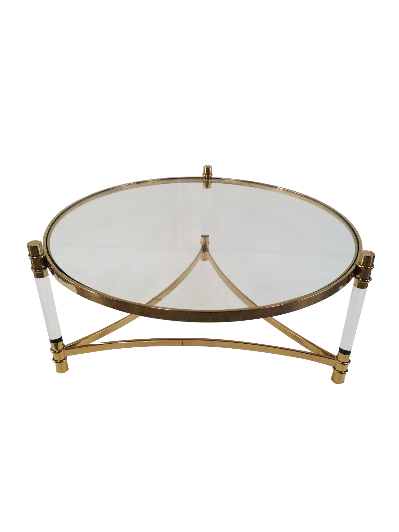 Стол журнальный Экселент MH1796CT, 104х104х46см, золото